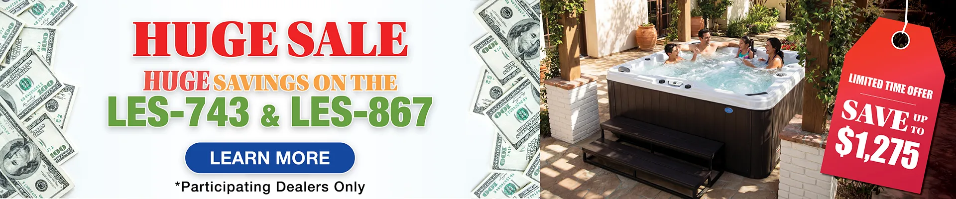 Calspas hot tub being used in a family setting - Guadalajara